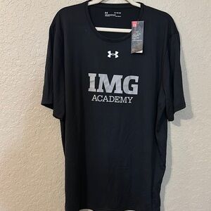 NWT Under Armour IMG Black Short Sleeve Tee Athletic Wear a